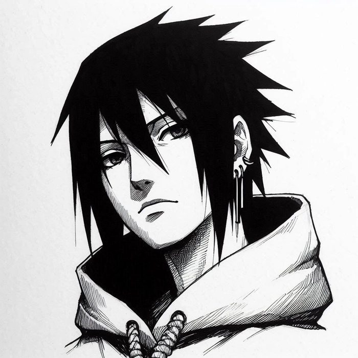 black sasuke pfp