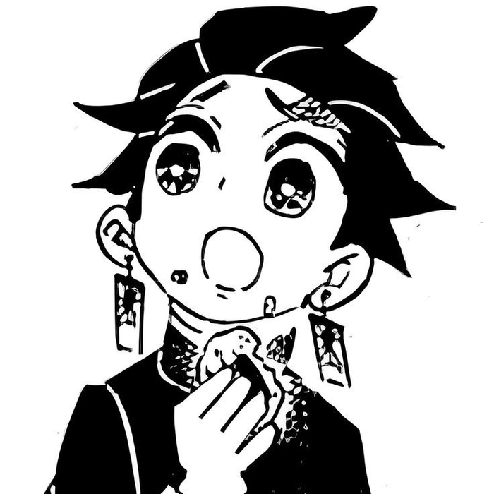 black tanjiro pfp