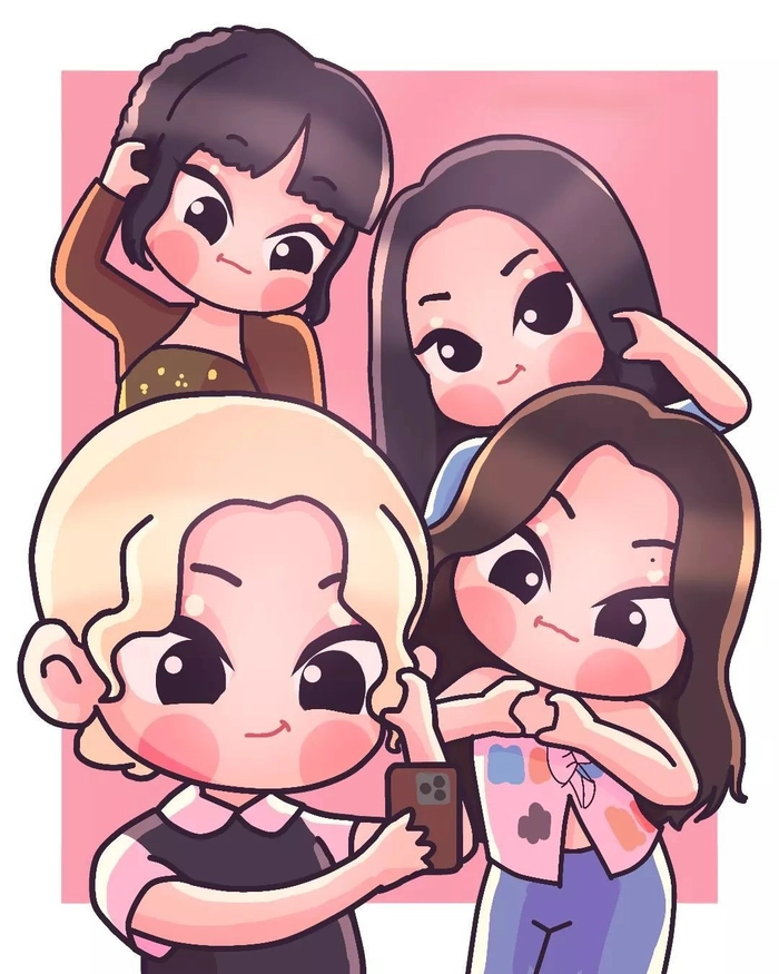 blackpink cartoon pfp