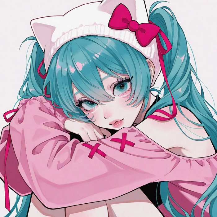 blue and pink pfp