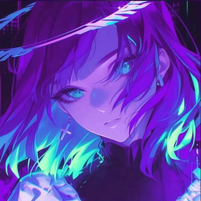 blue and purple pfp
