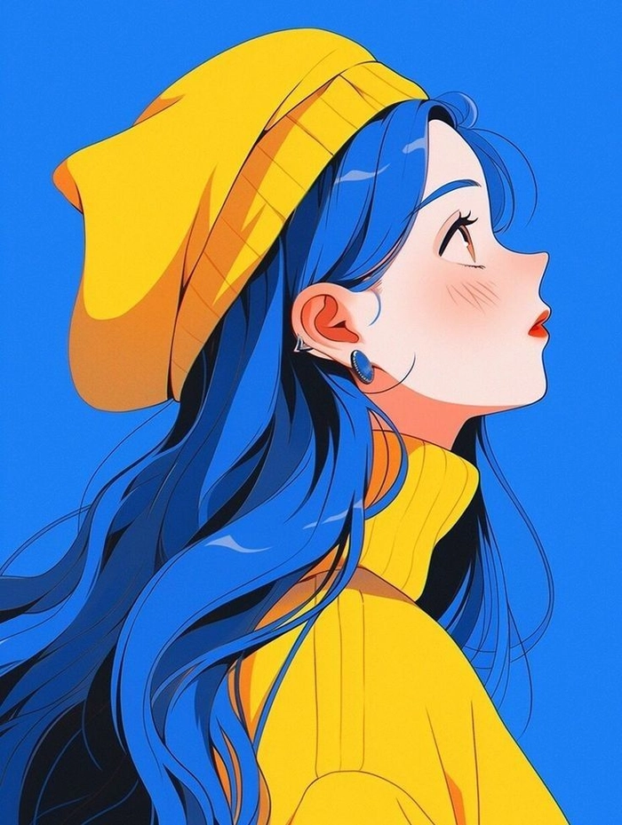 blue and yellow pfp