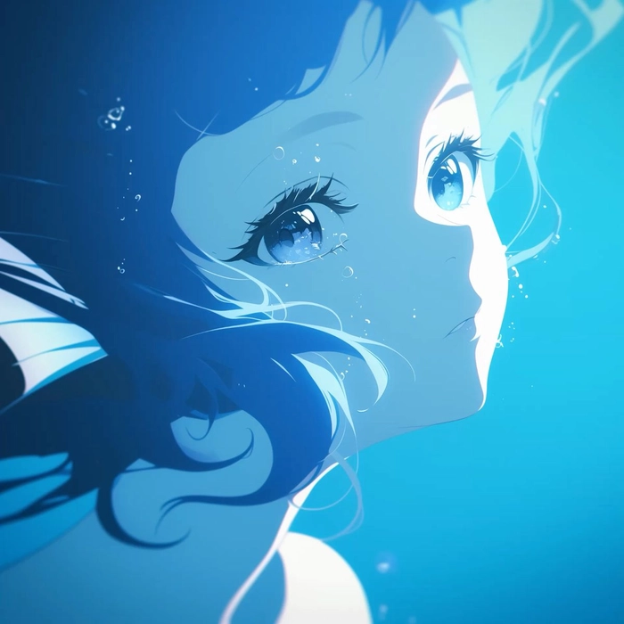 blue anime pfp aesthetic
