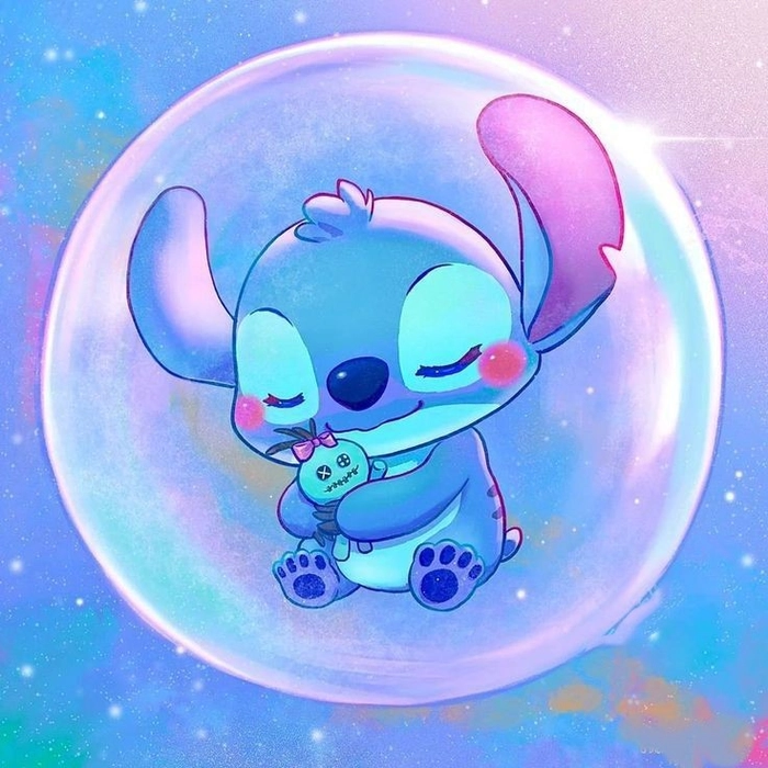 blue stitch pfp