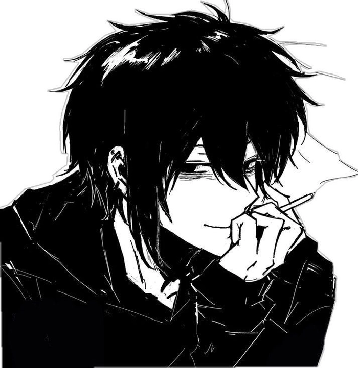 boy anime pfp dark