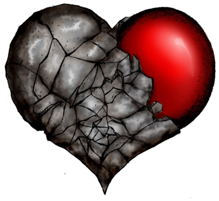 broken heart black pfp