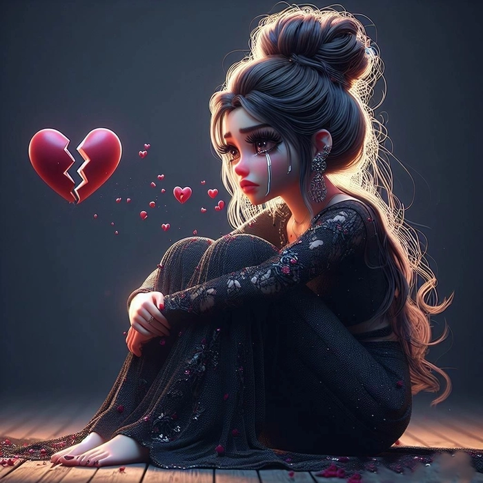 broken heart dp for instagram
