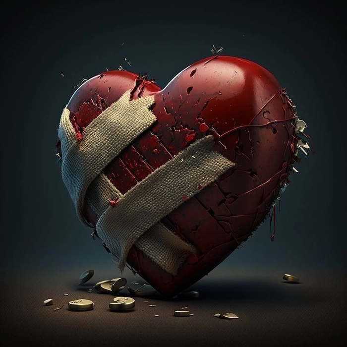 broken heart dp instagram