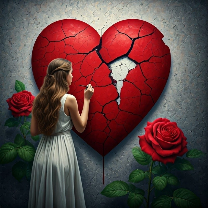 broken heart dp photo