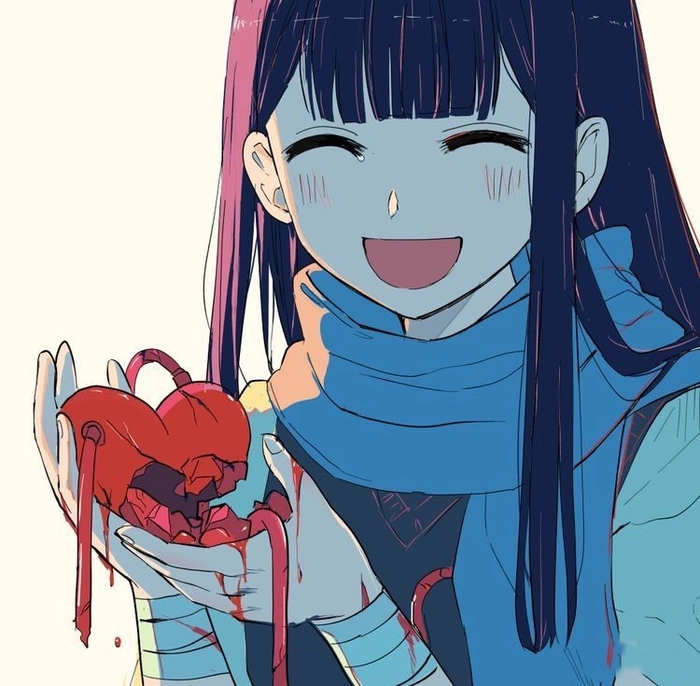 broken heart pfp girl