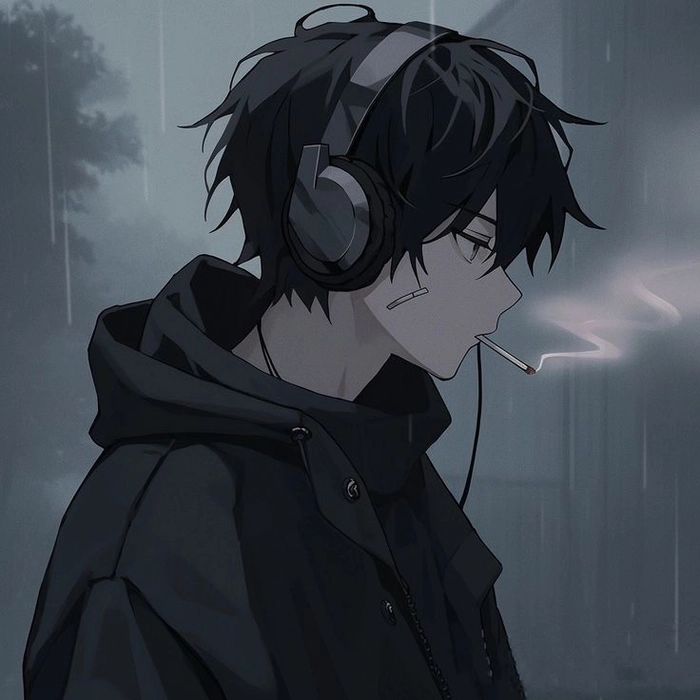 broken sad anime boy pfp