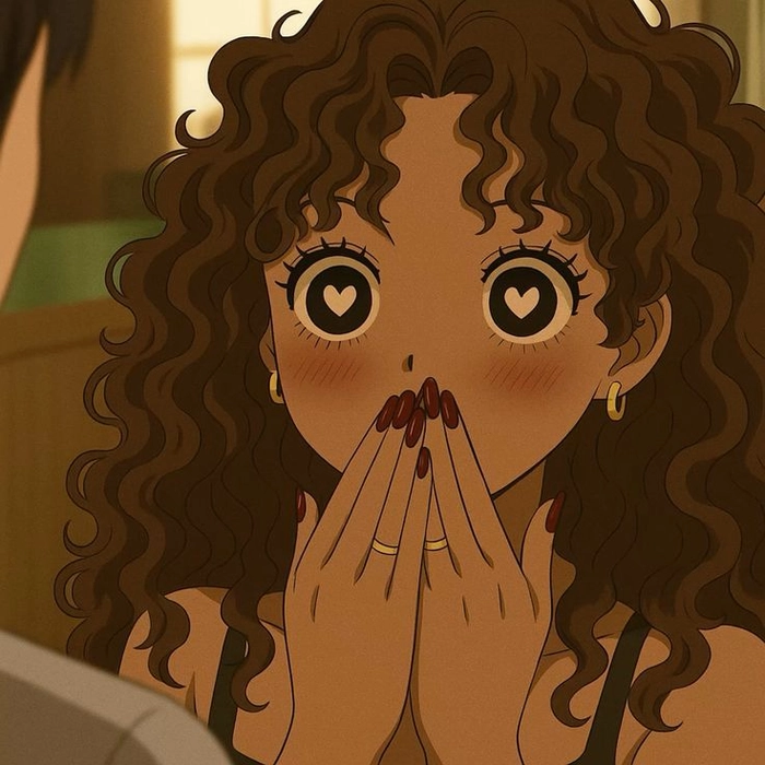 brown anime pfp girl