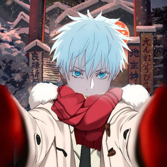 christmas anime pfp gojo