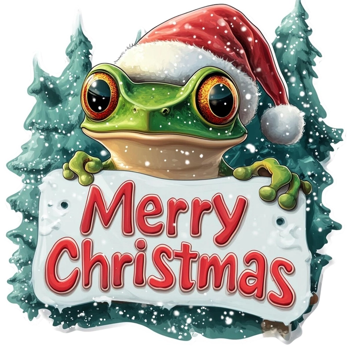 christmas frog pfp