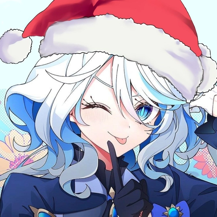christmas furina pfp