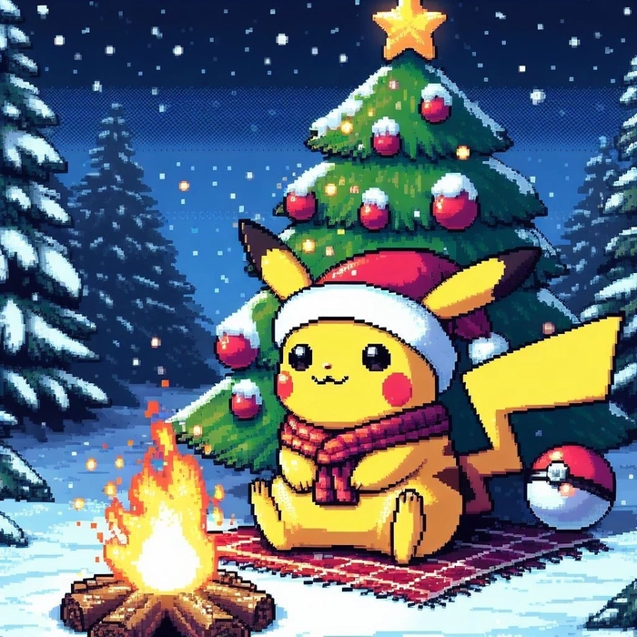christmas pikachu pfp