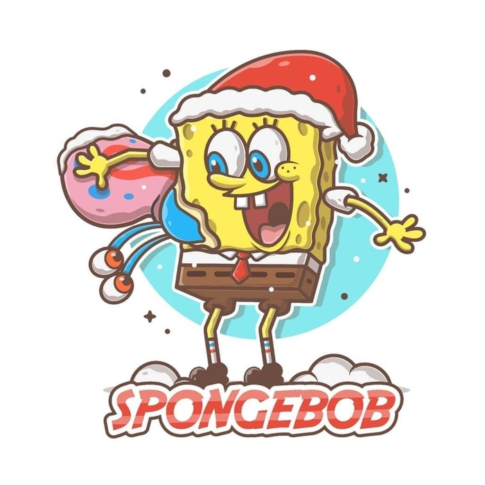 christmas spongebob pfp