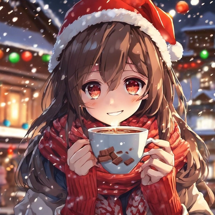 christmas themed anime pfp