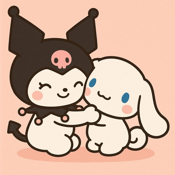 cinnamoroll and kuromi pfp
