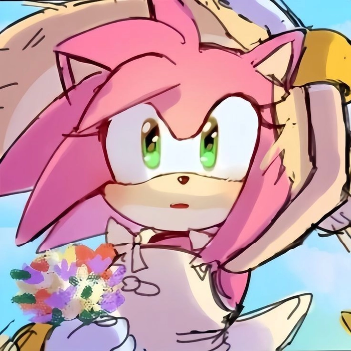 classic amy rose pfp