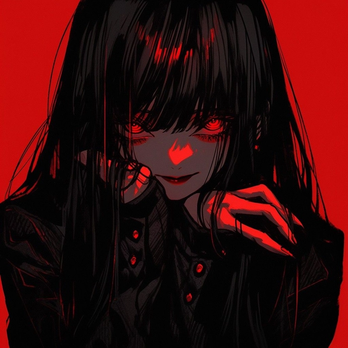 cool anime pfp red