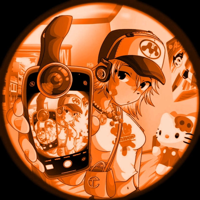 cool orange pfp