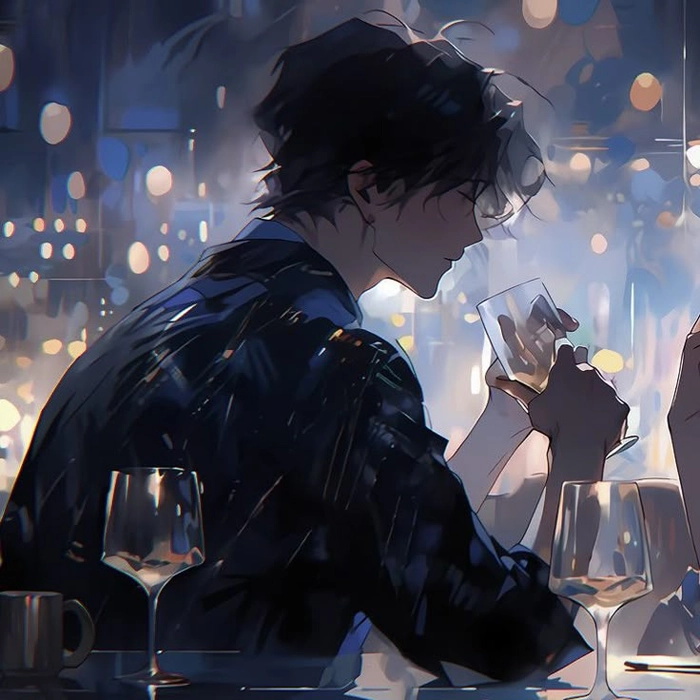 couple dark aesthetic anime matching pfp