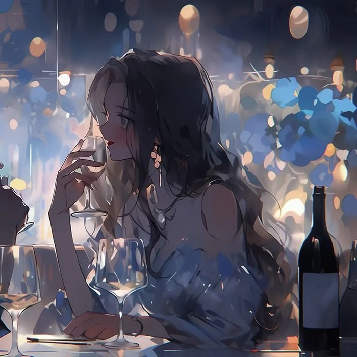 couple dark aesthetic anime matching pfp girl