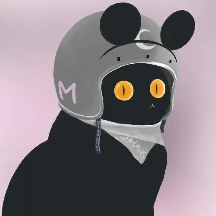 cute aesthetic black cat pfp for profiles