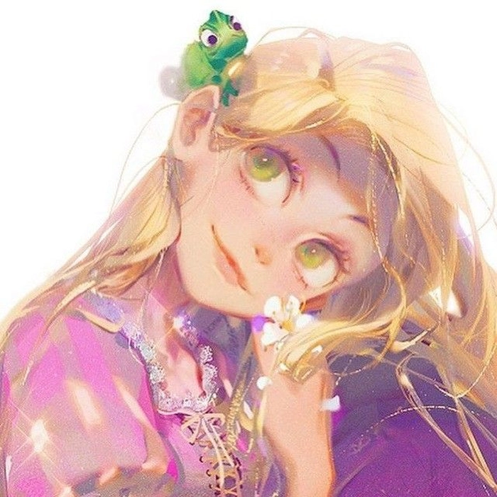 cute aesthetic rapunzel pfp