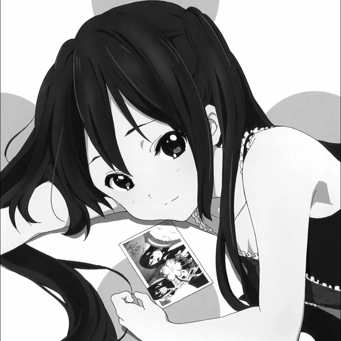 cute anime pfp black and white