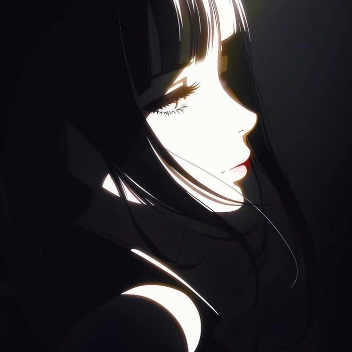 cute anime pfp dark