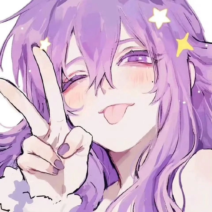cute anime pfp purple