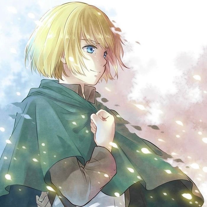 cute armin pfp with bright highlight