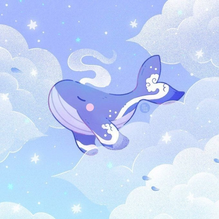 cute blue pfp aesthetic