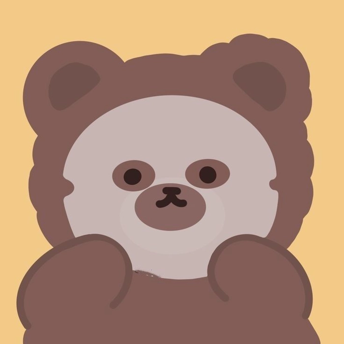 cute brown bear pfp