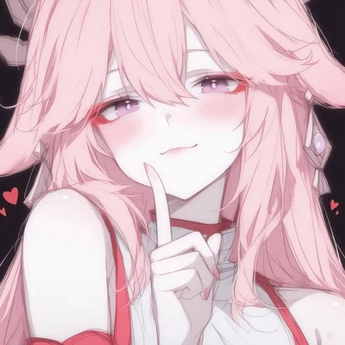 cute illustrated profile image anime pfp girl