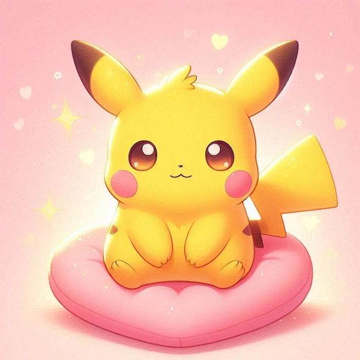 cute love pikachu dp