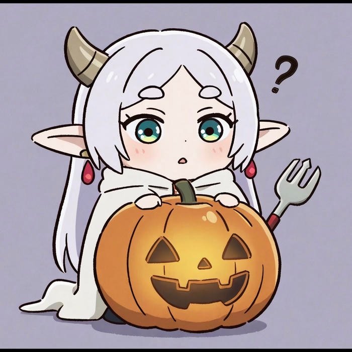 cute pumpkin face pfp with playful expression