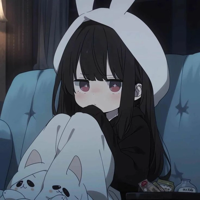 cute sad anime pfp