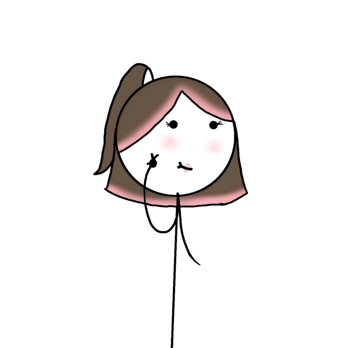cute stickman pfp girl