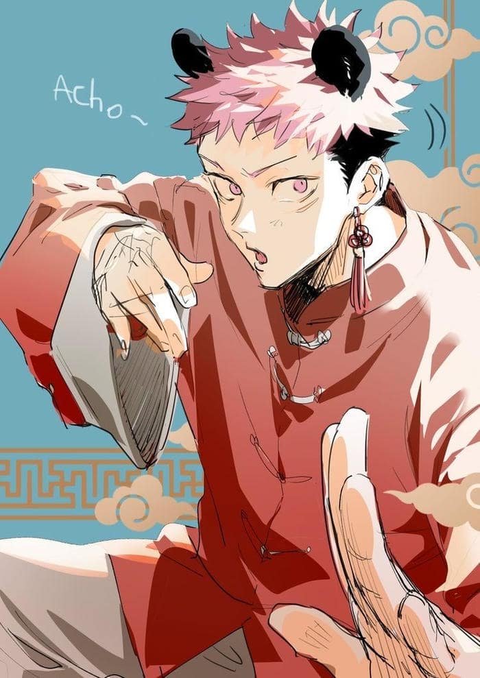 cute yuji itadori scream