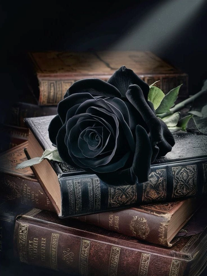 dark black rose pfp