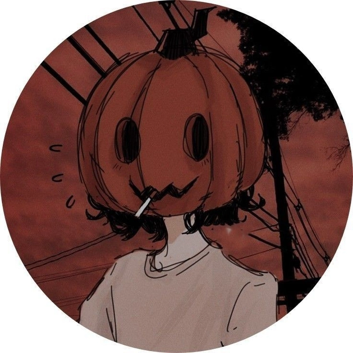 dark orange pfp