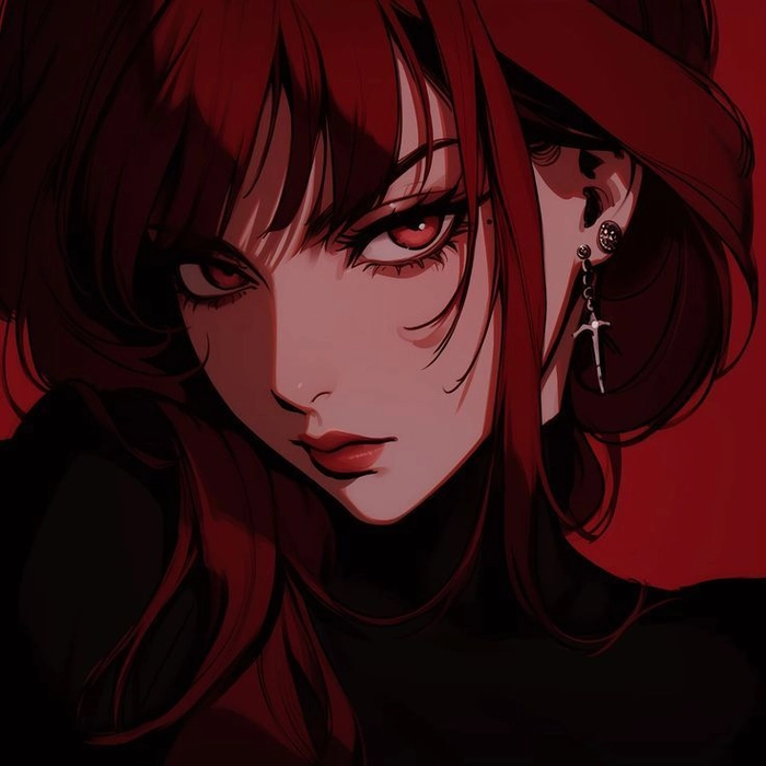 dark red pfp aesthetic pic