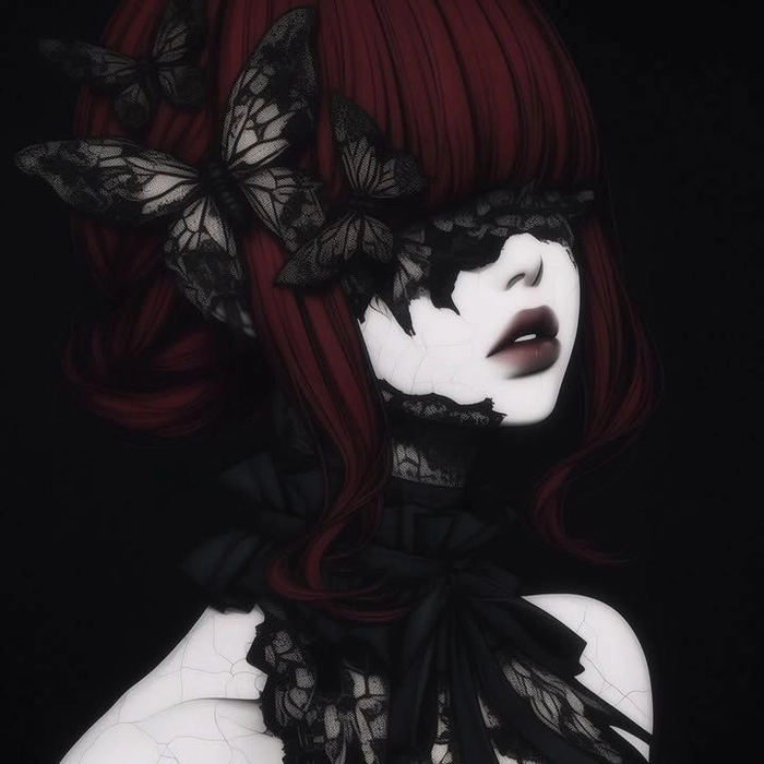 dark red pfp aesthetic