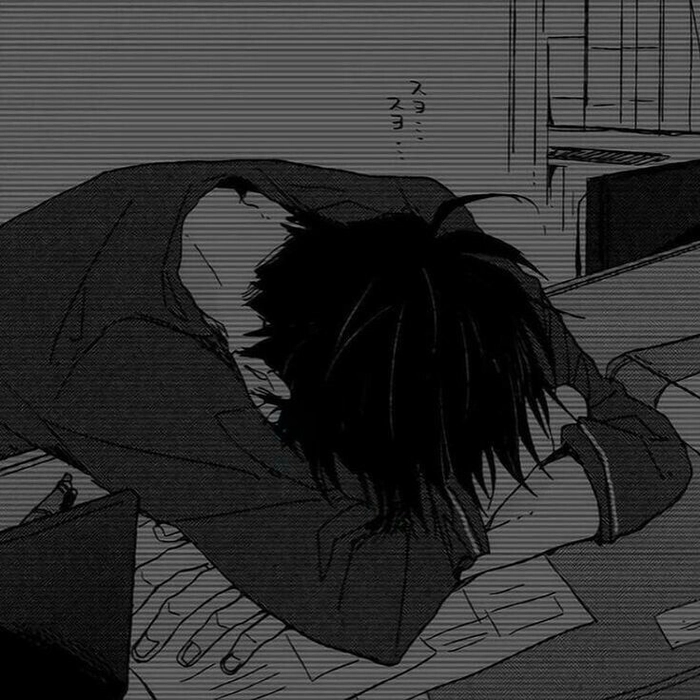 dark sad anime pfp
