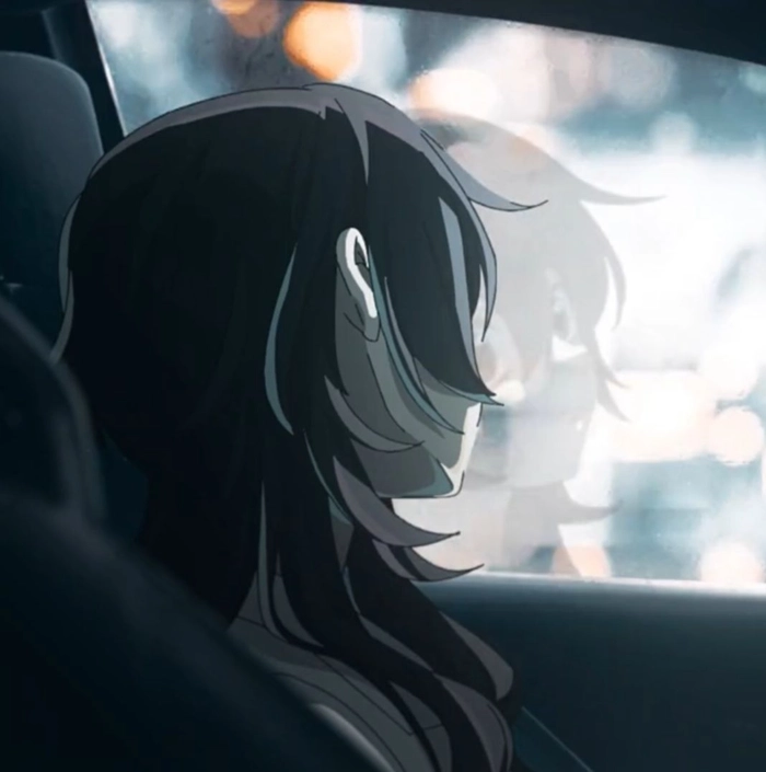 depressed anime girl pfp