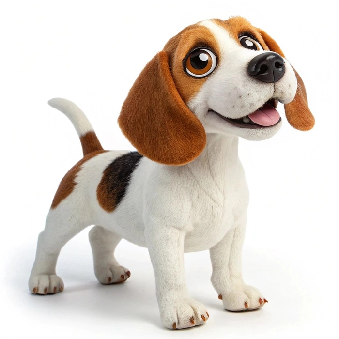dog 3d photo