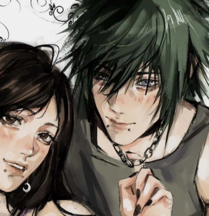 emo anime couple matching pfp boy